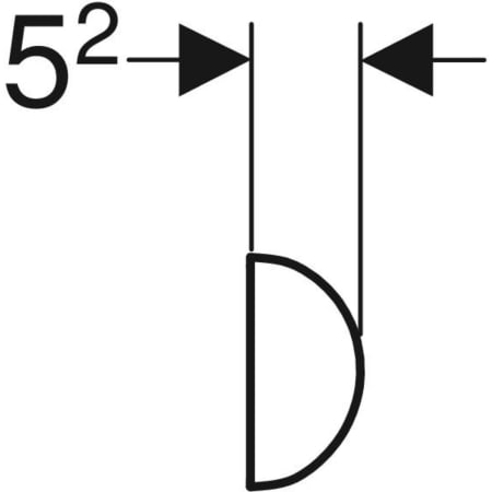 554.904.00.1 Подголовник Geberit универсальный Geberit  - Вид №3