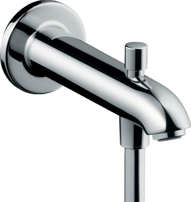 13424000 Излив на ванну 22,8 см с переключающим клапаном Hansgrohe 