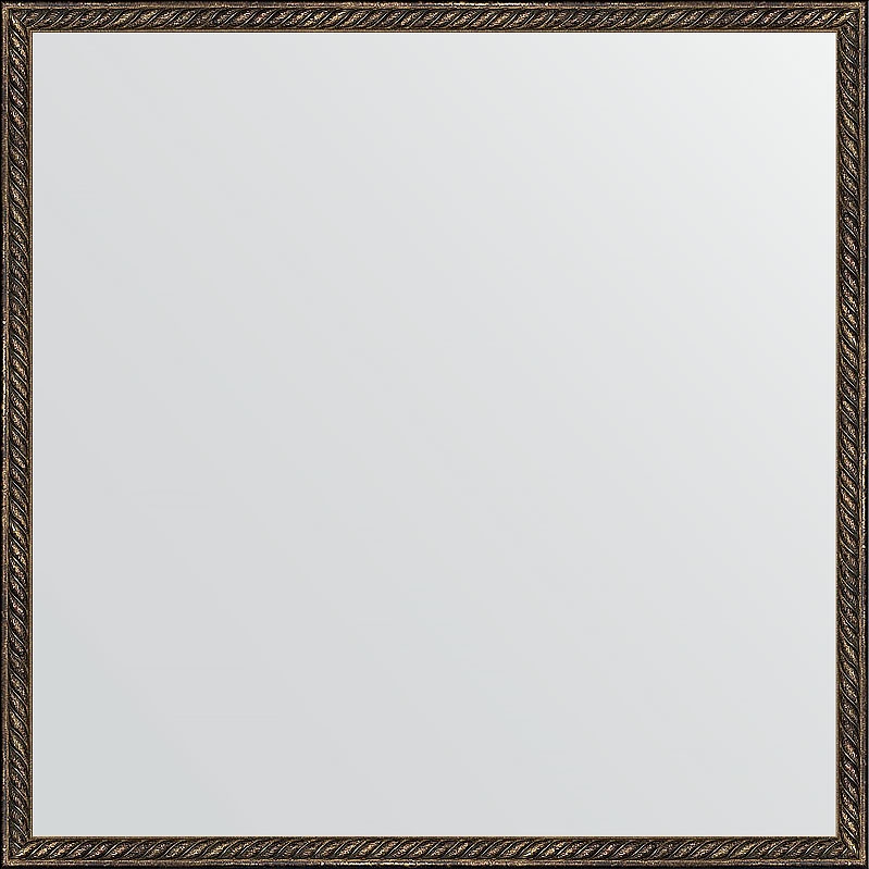 BY 1017 Зеркало в багетной раме - витая бронза 26 mm EVOFORM Definite