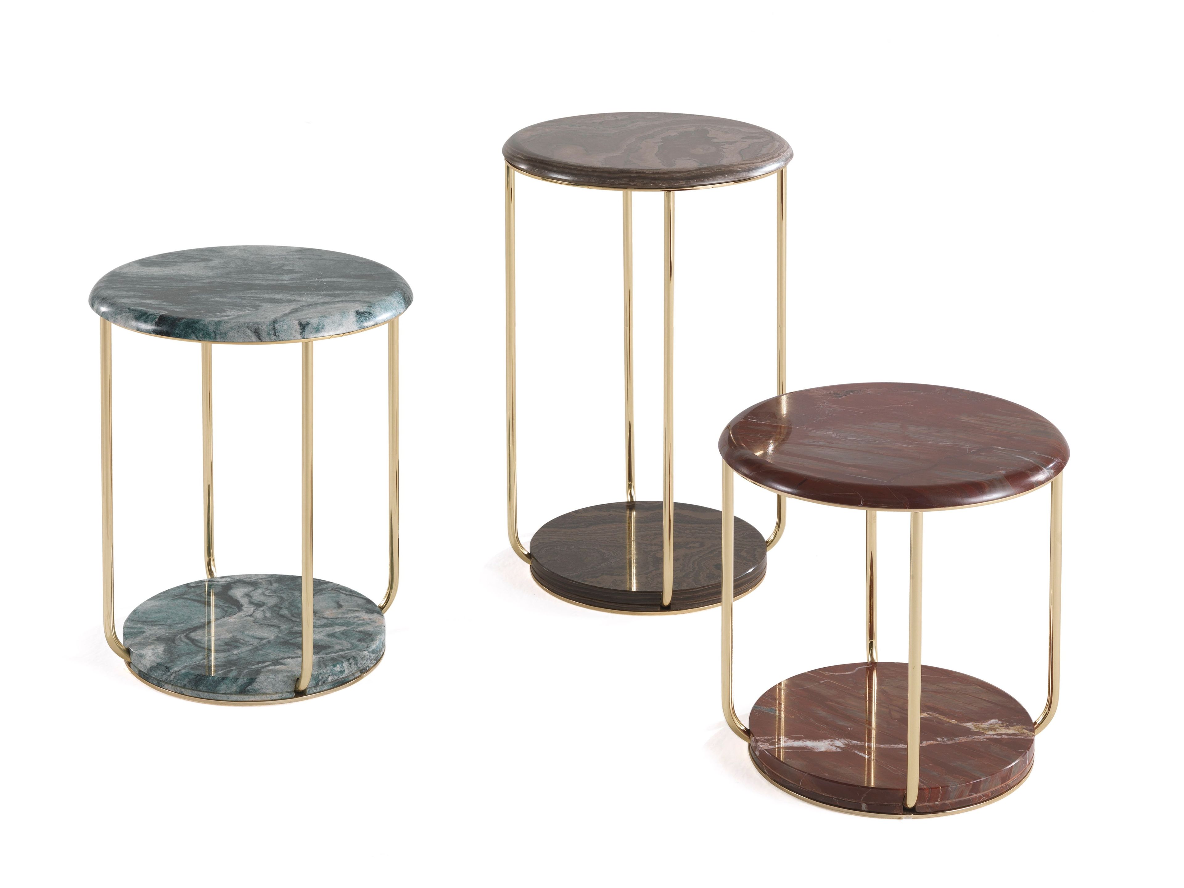 Круглый мраморный журнальный столик ETRO Home Interiors Ambar ARCH-00042627