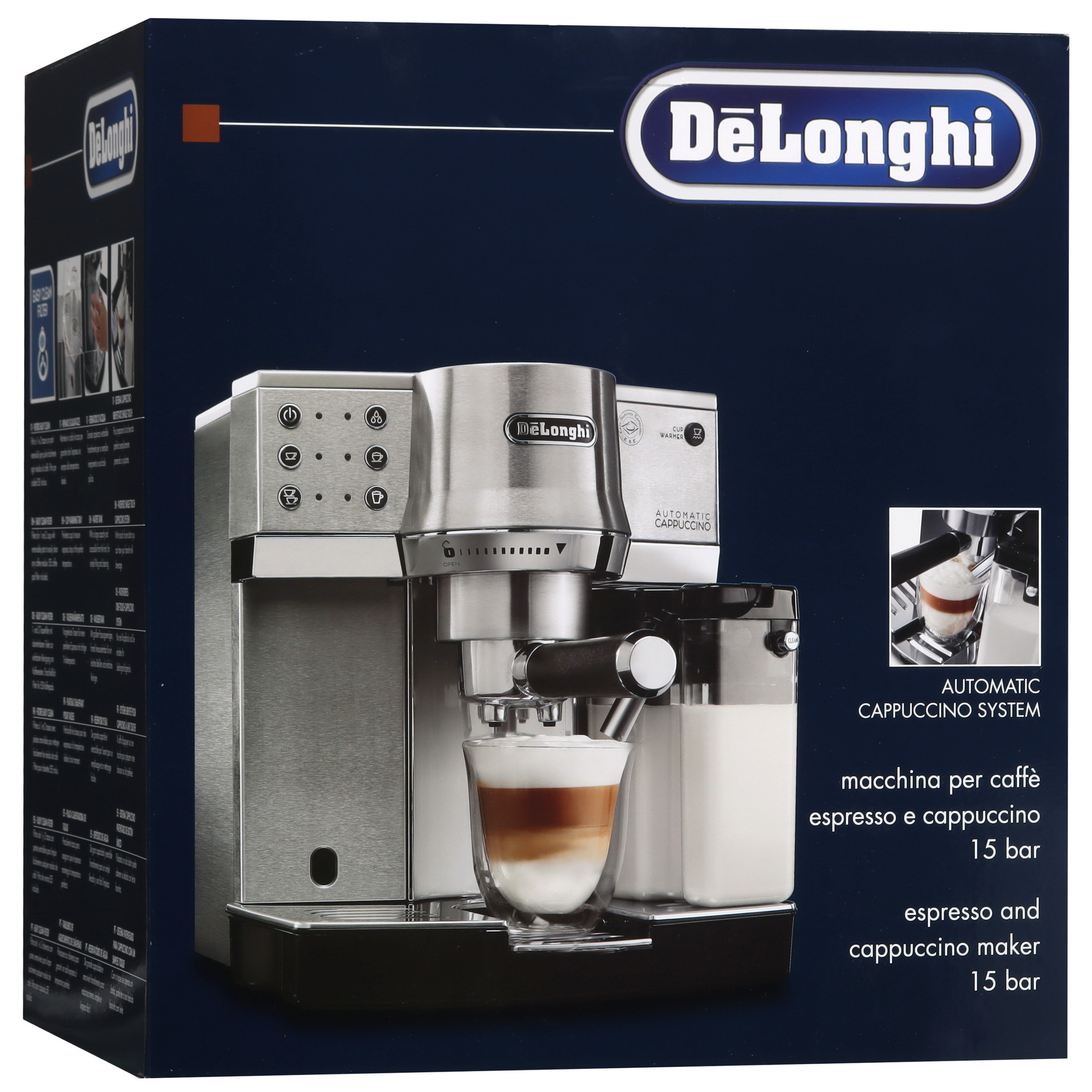 9276012 Кофеварка рожковая Delonghi EC860.M серебристый STDN-0003470 - Вид №10