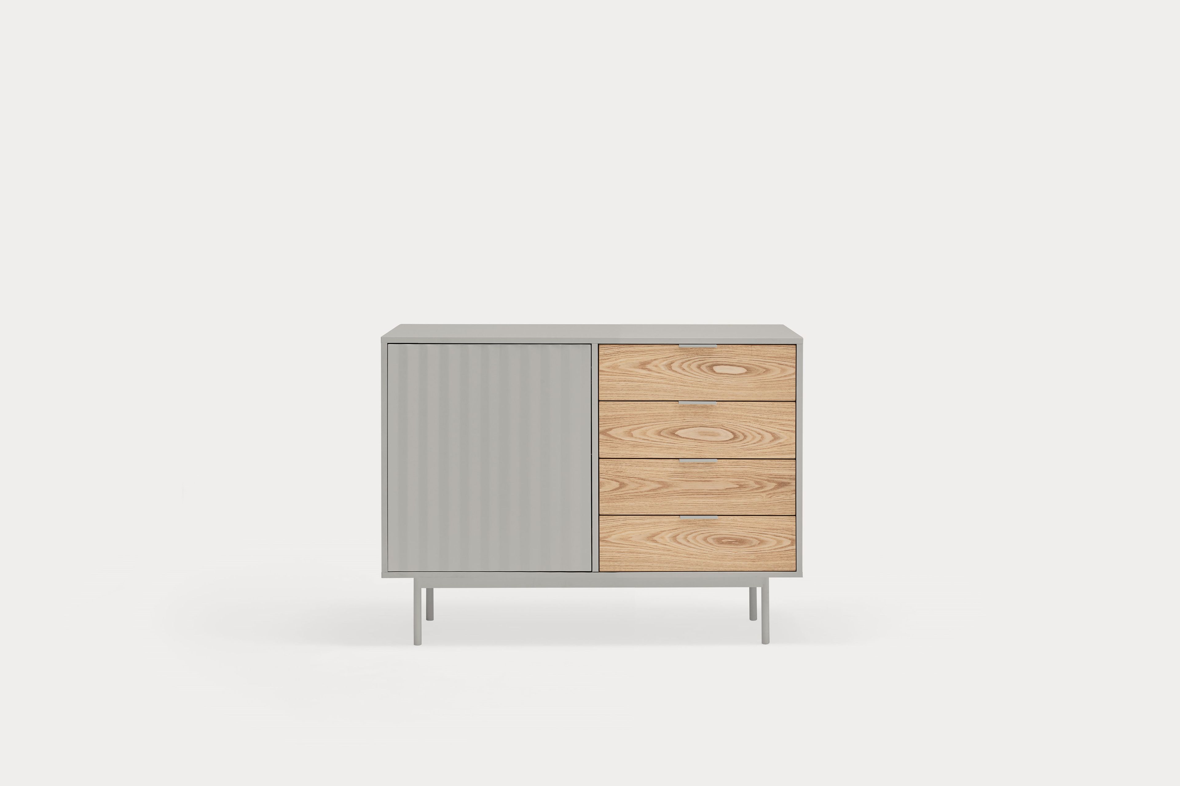 Шкаф из МДФ с распашными дверцами и ящиками TEULAT Sierra ARCH-00015967