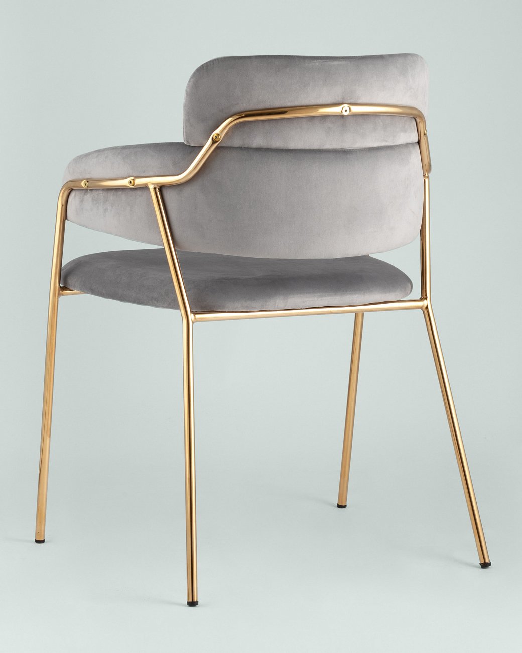 Стул со спинкой серый "Полин" STOOL GROUP ДИЗАЙНЕРСКИЕ, ИНТЕРЬЕРНЫЕ 00-3946263 Серый  - Вид №3