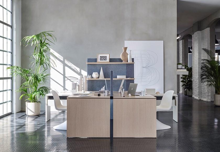 Citterio Множественное рабочее место со звукопоглощающими перегородками Bridge sun-id-1435413 - Вид №2