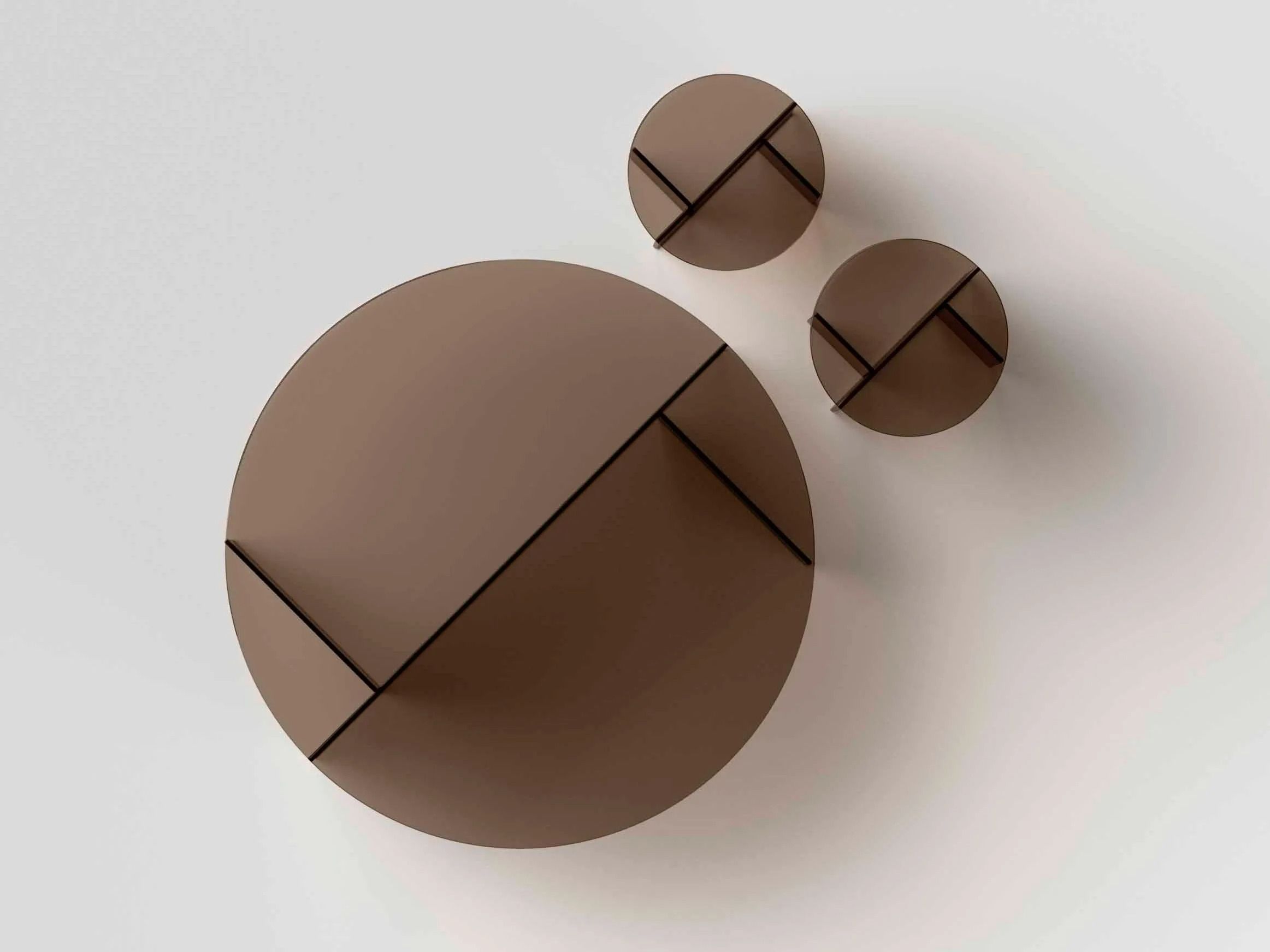 Круглый стеклянный журнальный столик In Stock Tonelli Design ARCH-00087567