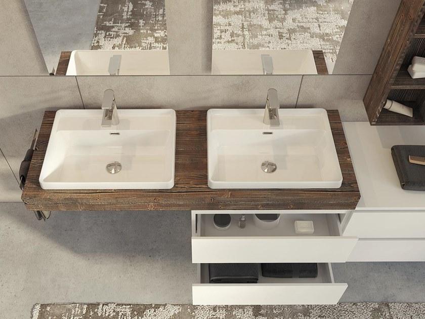 LEGNOBAGNO Подвесной туалетный столик из ели с ящиками Freedom lineare sun-id-1444263 - Вид №1