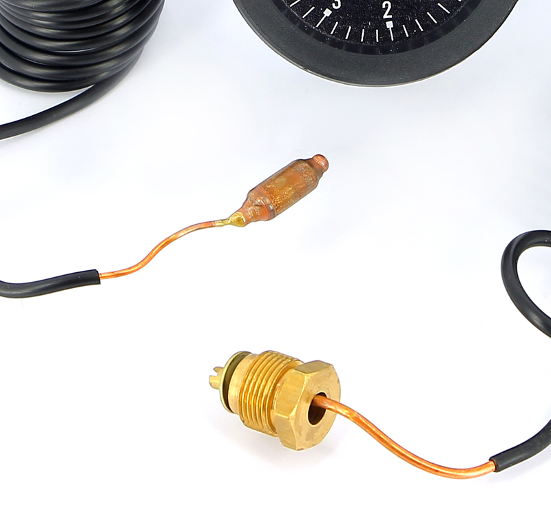 Термоманометр дистанционный с капилярной трубкой длиной 1000мм EMMETI 4бар 120 град.C 00622052 - Вид №2