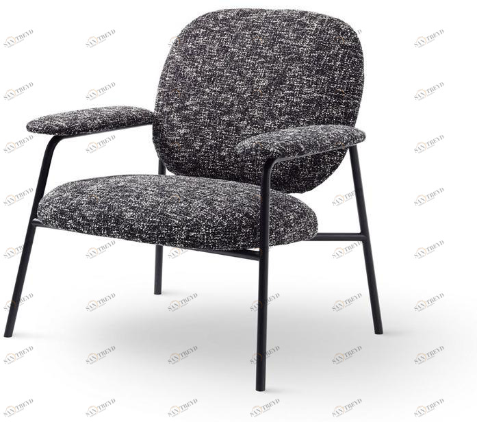 Saba Italia Кресло из ткани с подлокотниками Philo sun-id-1349714