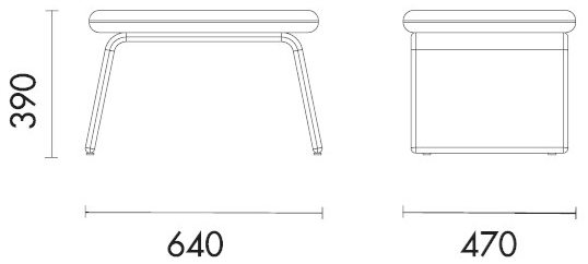 Grado Design Подставка для ног из кожи Lord Lod-ch-02 - Вид №5