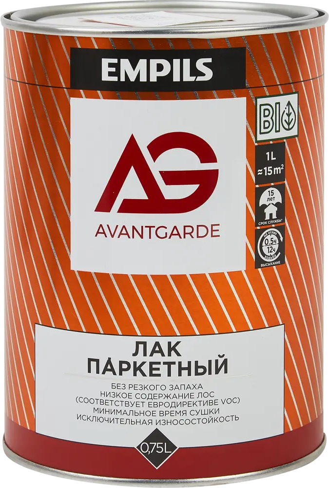 Лак паркетный AVANTGARDE для деревянных поверхностей 0.75 л 84439957