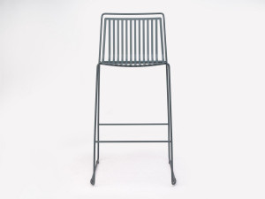 Стальной сани сад табурет с подставкой для ног