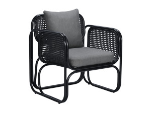 Тканевый мягкий садовый стул с подлокотниками