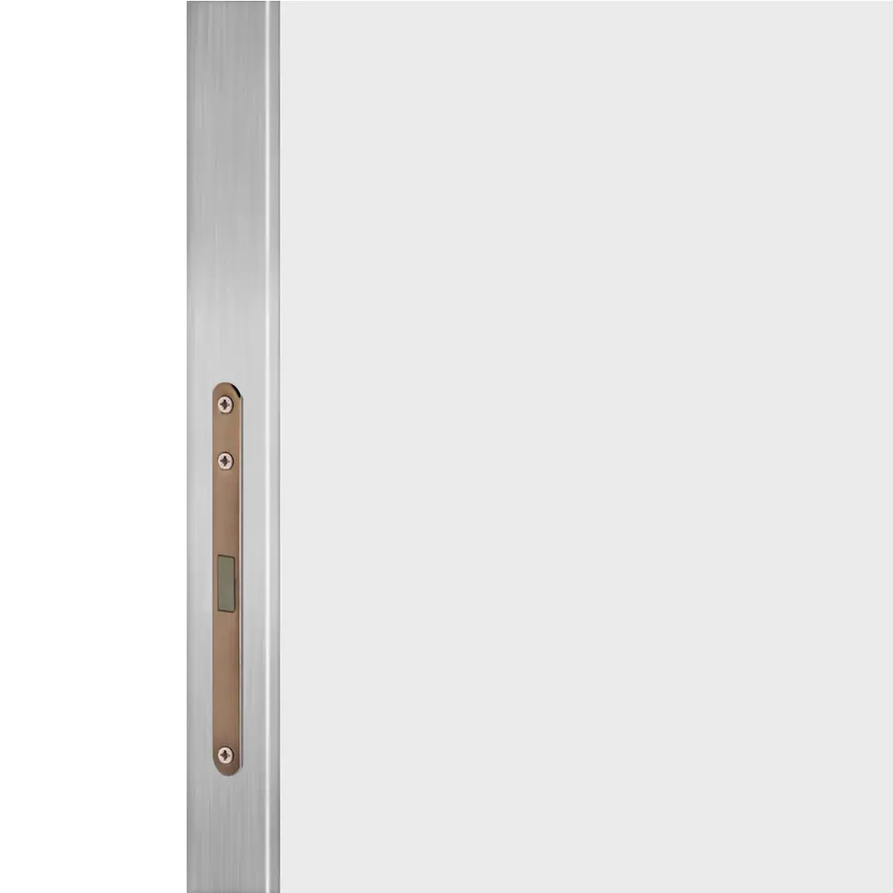 Дверь межкомнатная глухая с замком комплекте Invisible 90x210 см правая алюминиевая кромка цвет белый 89383029 STLM-2048718 VELLDORIS  - Вид №2