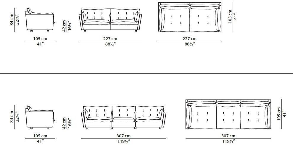 BAXTER Кожаный диван Sorrento sun-id-1459572 - Вид №5
