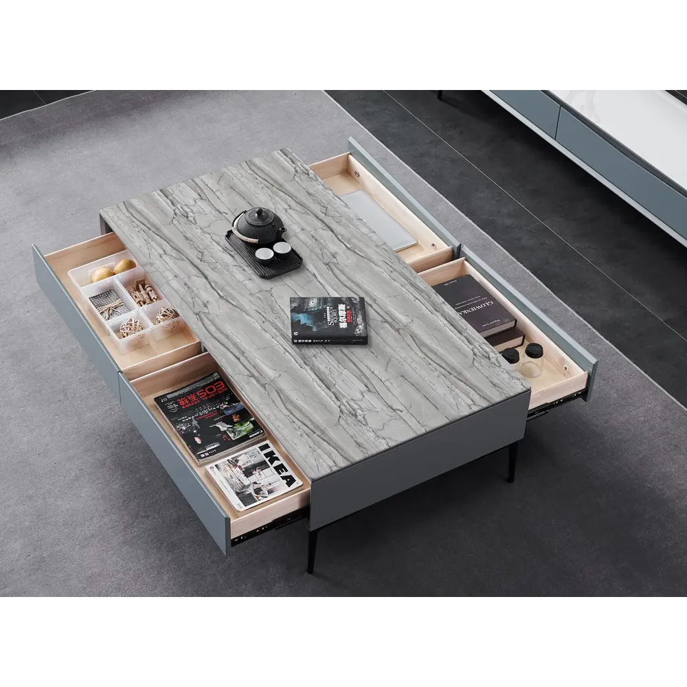 Пленка самоклеящаяся Мрамор 90x8 м цвет светло-серый 100 мкр INSPIRE STLM-2002669 - Вид №2