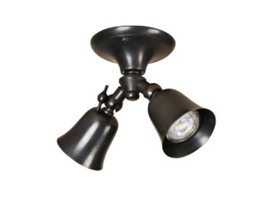 Регулируемая латунная светодиодная потолочная лампа