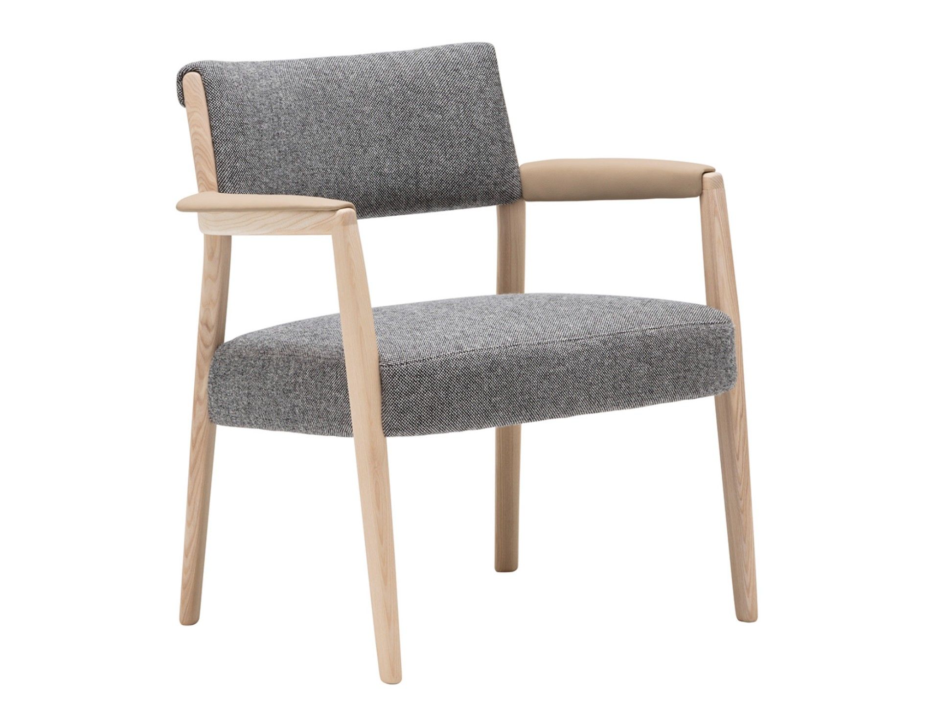 Кресло из ясеня с мягким сиденьем Andreu World Rizo ARCH-00040676