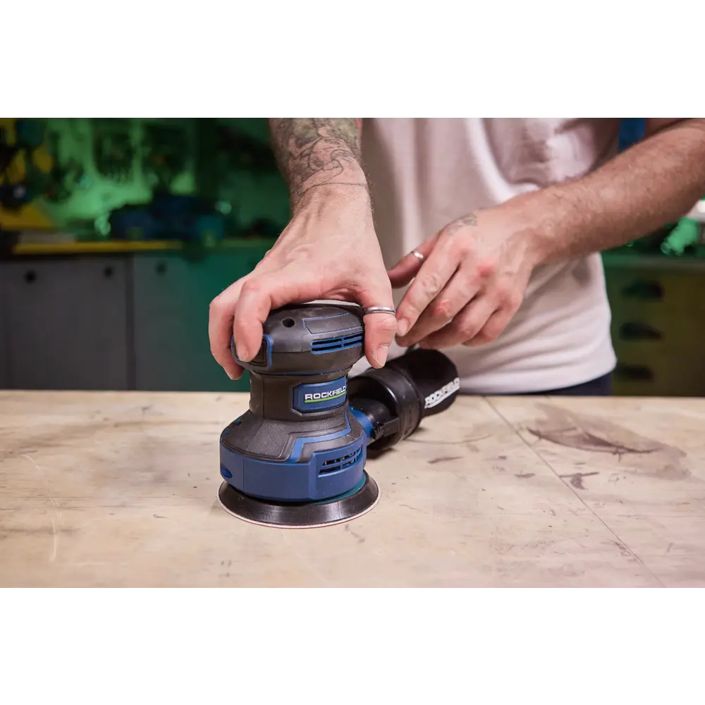 Эксцентриковая шлифмашина Rockfield RF40OS для профессиональной обработки поверхностей 89366510 STLM-0841087 - Вид №13