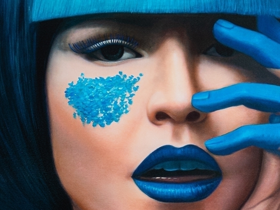 099075 Постер 80x120 холст Schuller Blue - Вид №2