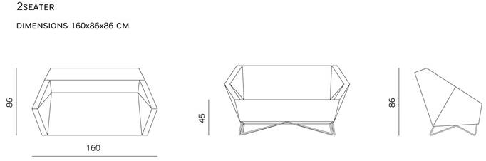 prostoria 2-х местный диван 3angle sun-id-1467989 - Вид №4