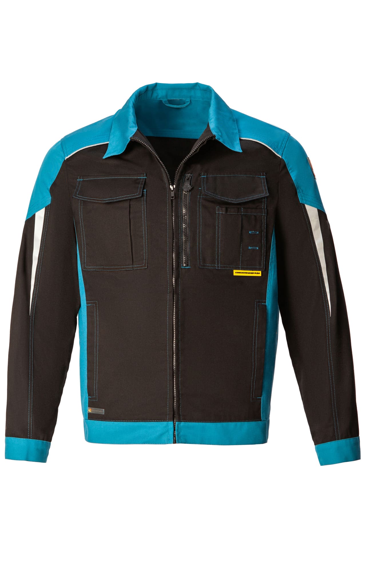 5045244 Костюм NEW черный-аквамарин STATUS  Летняя спецодежда  размер 48-50/182-188  - Вид №3