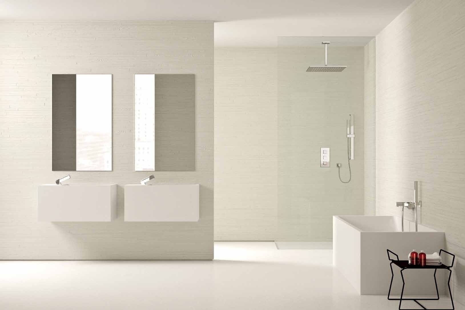 1850 1 Euclide Смеситель  для ванны настенный с ручным душем цвет хром Mamoli 38144 - Вид №1