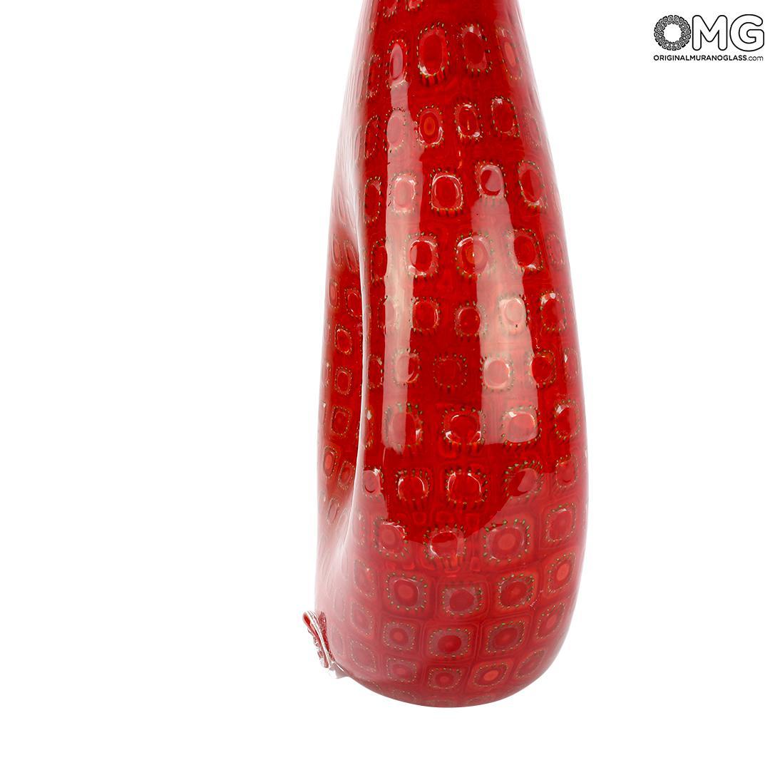 4742 ORIGINALMURANOGLASS Ваза Баттерфлай - Афро Челотто - муранское стекло OMG 10 см  - Вид №1