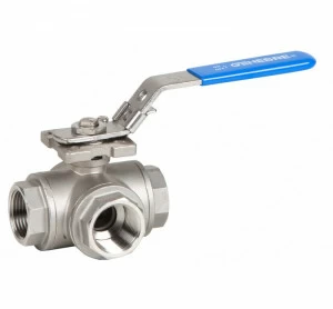 GENEBRE 2041n 06 3-ходовой шаровой кран с уменьшенным отверстием Арт. 2040: отверстие «L» / Арт. 2041: Т-образное отверстие