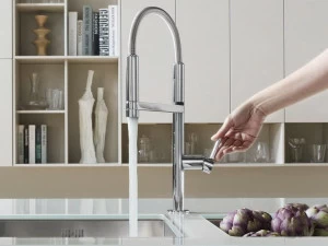 Nobili Rubinetterie Профессиональный смеситель для кухни с вытяжным душем Move