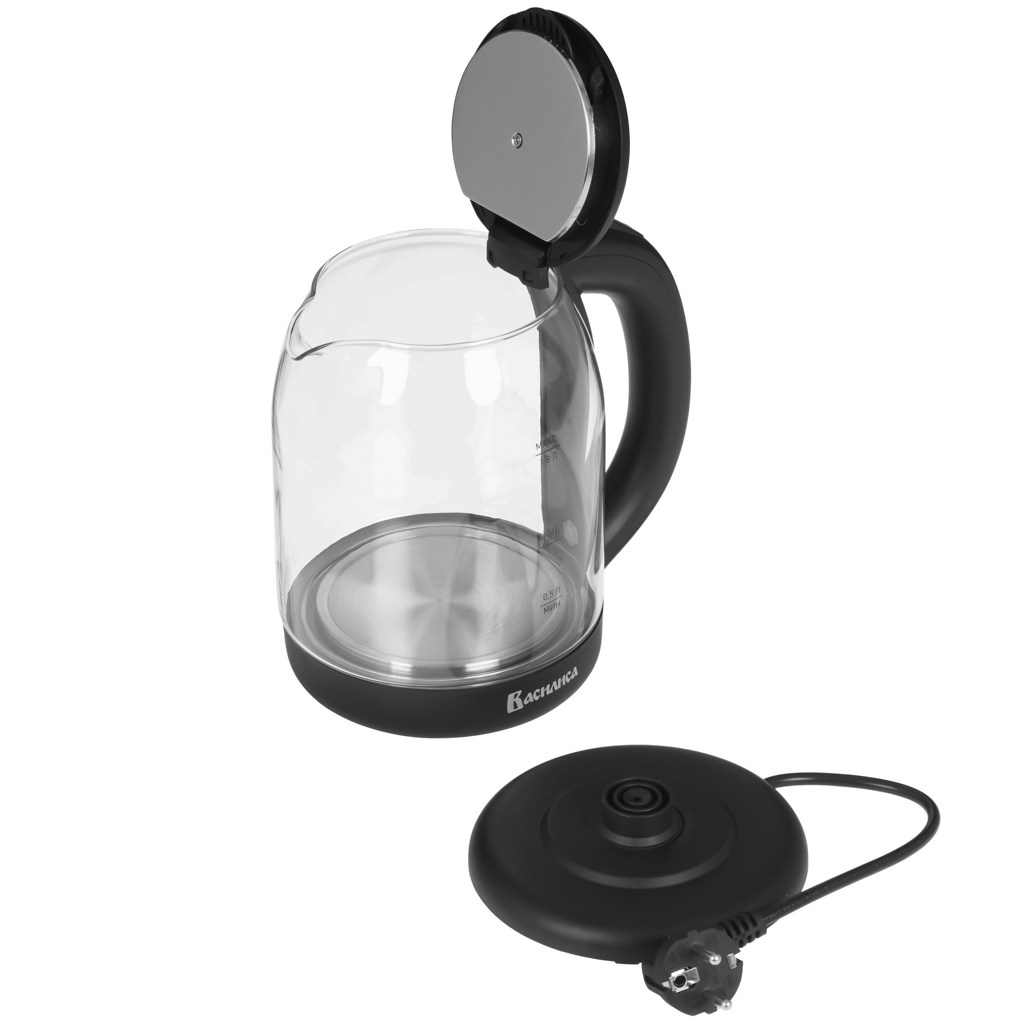 8195726 Электрочайник ВАСИЛИСА ВА-1034 черный STDN-0032717 - Вид №4