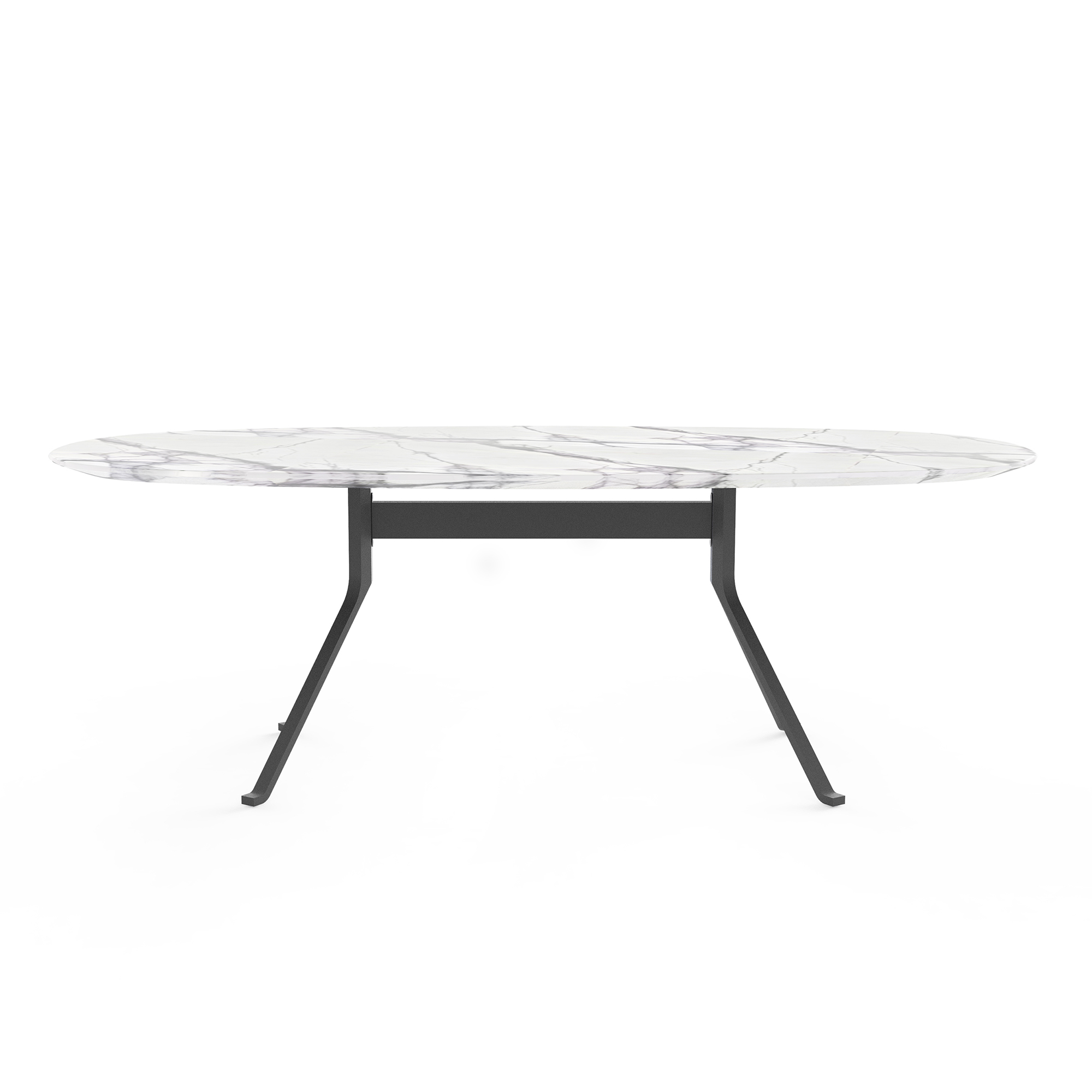 2000983151995 Обеденный стол с каменной столешницей овальный KENNETH COBONPUE Blink