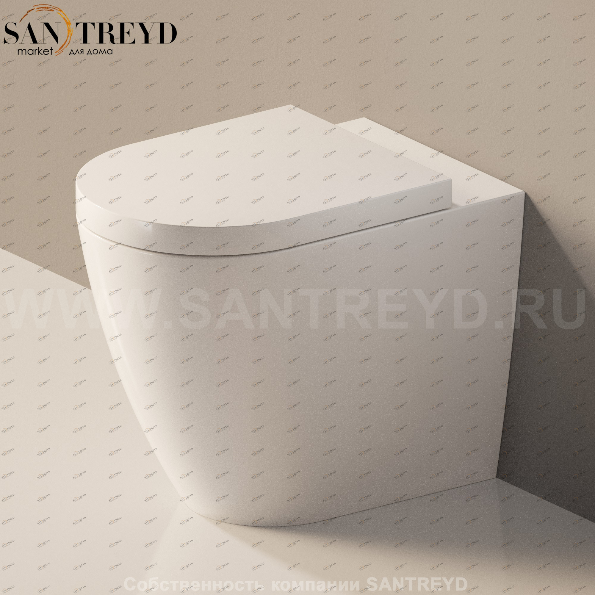 LK1179016 Приставной унитаз напольный Белый Ceramica Flaminia Link Италия