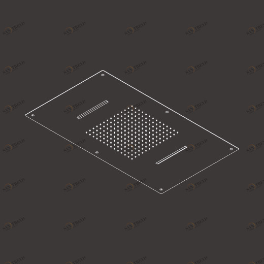 Встроенный душевой головки с дождем, водопад струй и силиконовые сопла  AQC13 CEADESIGN 