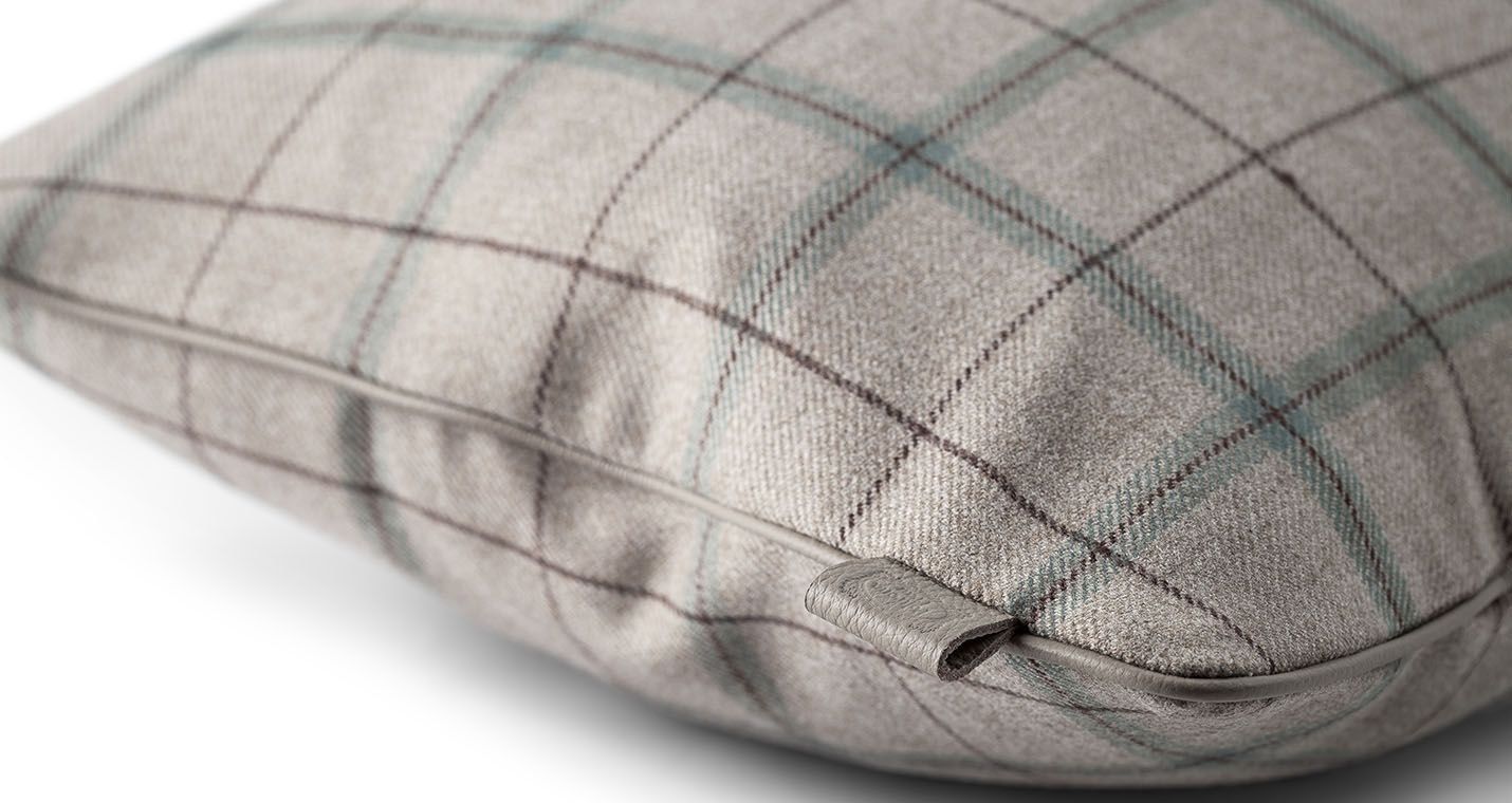 Шерстяная прямоугольная клетчатая подушка Poltrona Frau коллекция-мебель и аксессуары ARCH-00074167 - Вид №2