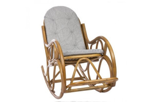 16496949 Кресло-качалка Classic с подушкой, орех 4500-3263 Leset