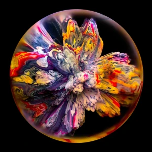 Картина на стекле «Космо» 40x40 см цвет оранжевый 82977319 STLM-2010551