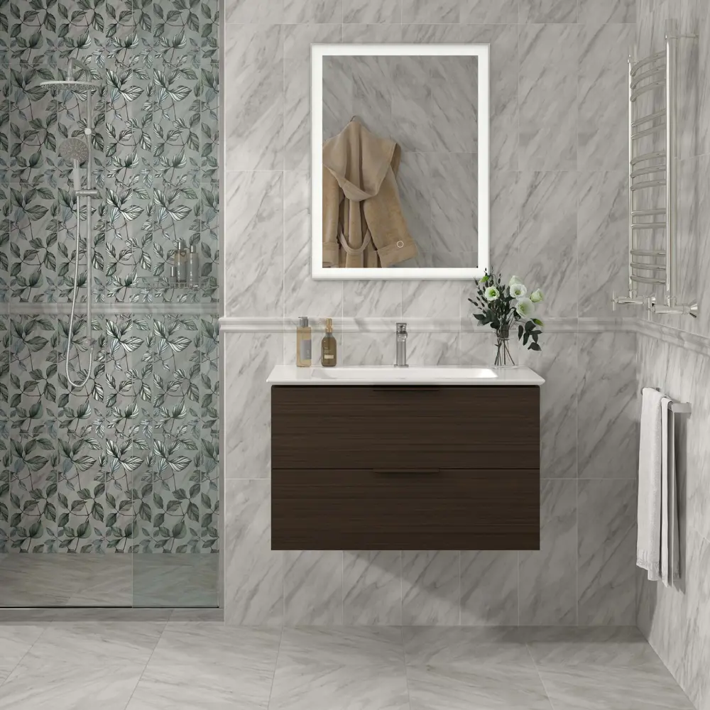 Бордюр настенный Kerama Marazzi Кремона VT/A588/7234 50x6.3 см матовый цвет белый зеленый синий 87653957 STLM-2010166 - Вид №3