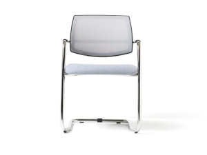 Тканевый консольный стул с подлокотниками для залов ожидания