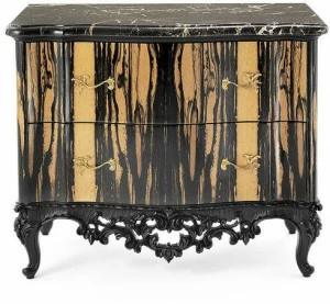 OAK Лаковая прикроватная тумба с ящиками Galleria