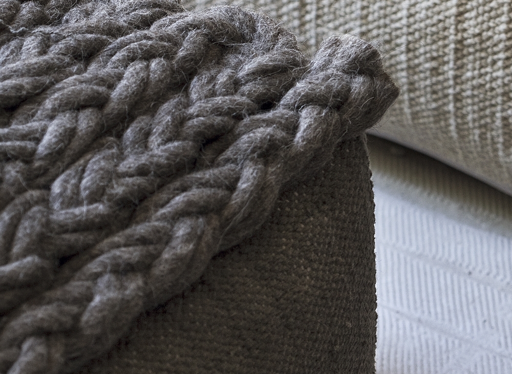 100373 Пуф прямоугольный Taupe GAN Trenzas - Вид №1