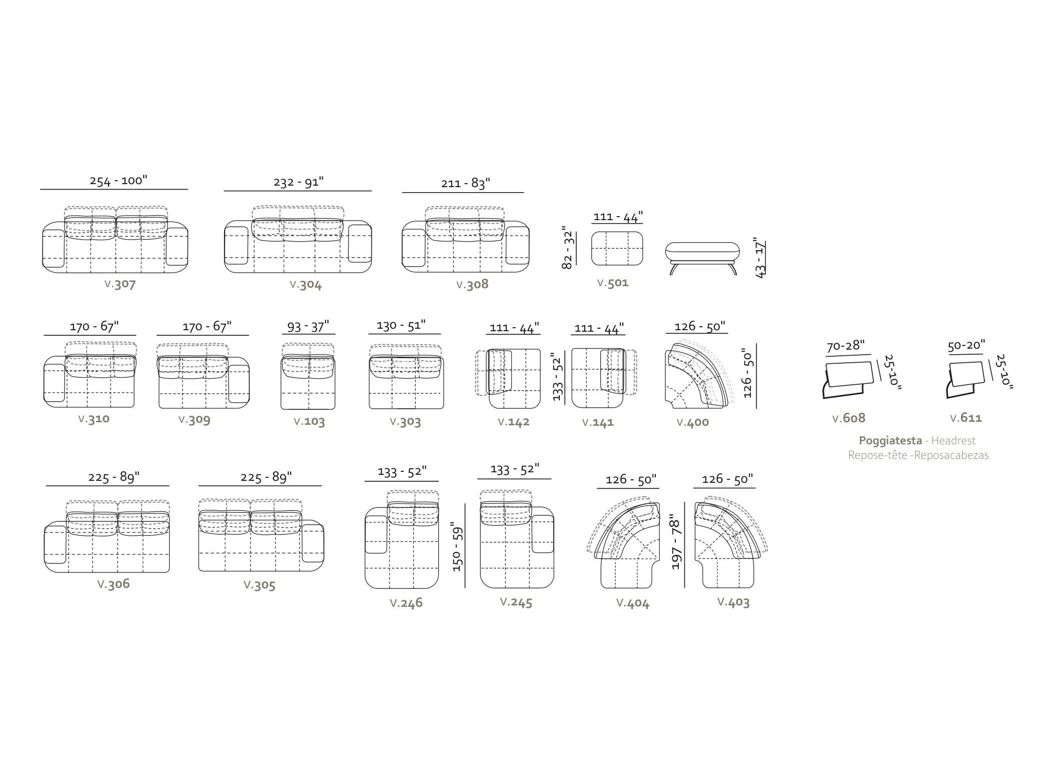 2-местный кожаный диван Max Divani BOGART ARCH-00057743 - Вид №4