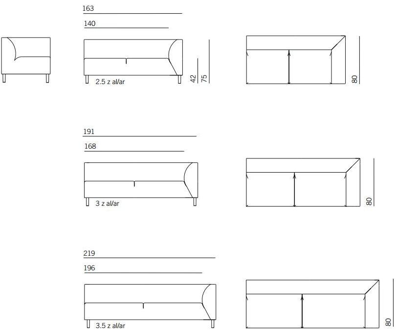 Montis Модульный угловой диван из ткани Fox sun-id-1491390 - Вид №3