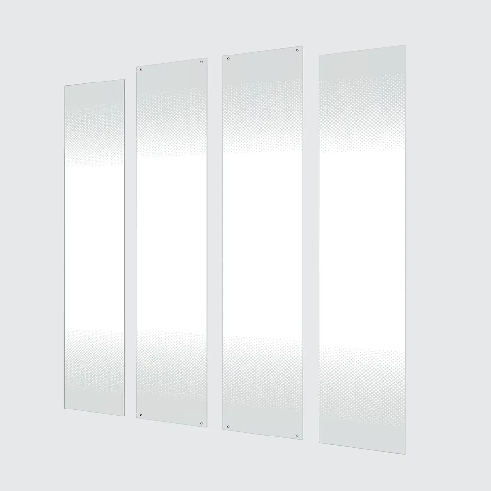 Комплект стекол для душевой ширмы Sensea Easy 90x90 см стекло с шелкографией, цвет профиля на выбор 88103579 STLM-2035447 - Вид №1