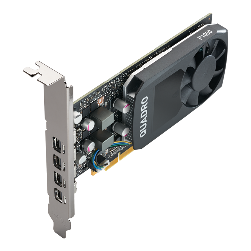 VCQP1000BLK-5 Vga nvidia p1000, 4 gb gddr5/128 bit, pci-express 3.0x16, mini displayportx2 PNY Santreyd  - Вид №2