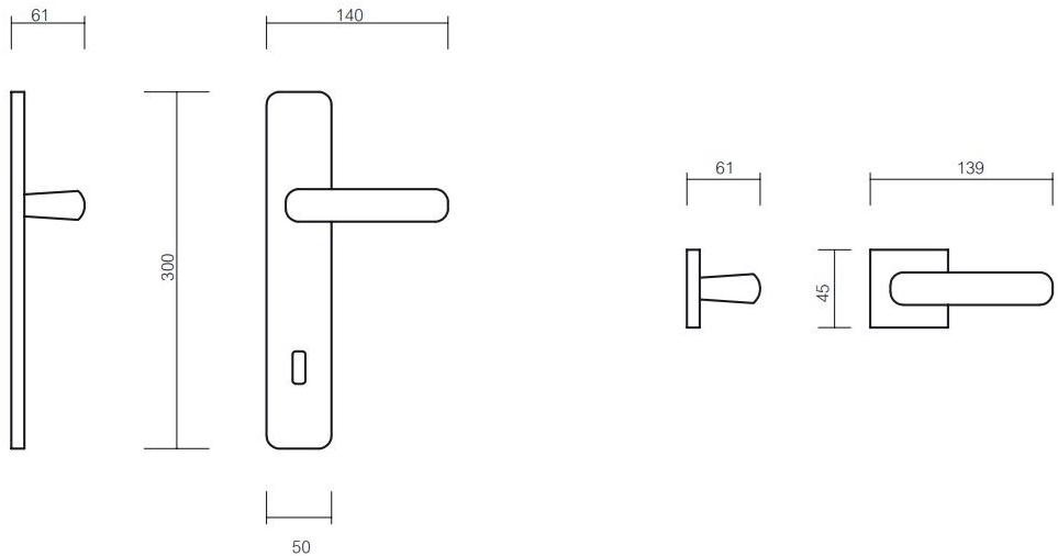 Pasini Ручка из латуни на пластине с накладкой sun-id-1375854 - Вид №1