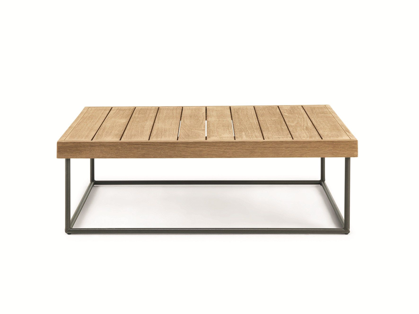Квадратный журнальный столик из тикового дерева Ethimo на открытом воздухе ARCH-00031598 - Вид №5
