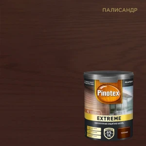 89351922 Лазурь для дерева Pinotex Extreme полуматовая палисандр 0.9 л STLM-0859061