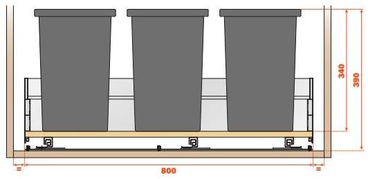 SALICE Мусорное ведро на кухне sun-id-1511924 - Вид №19