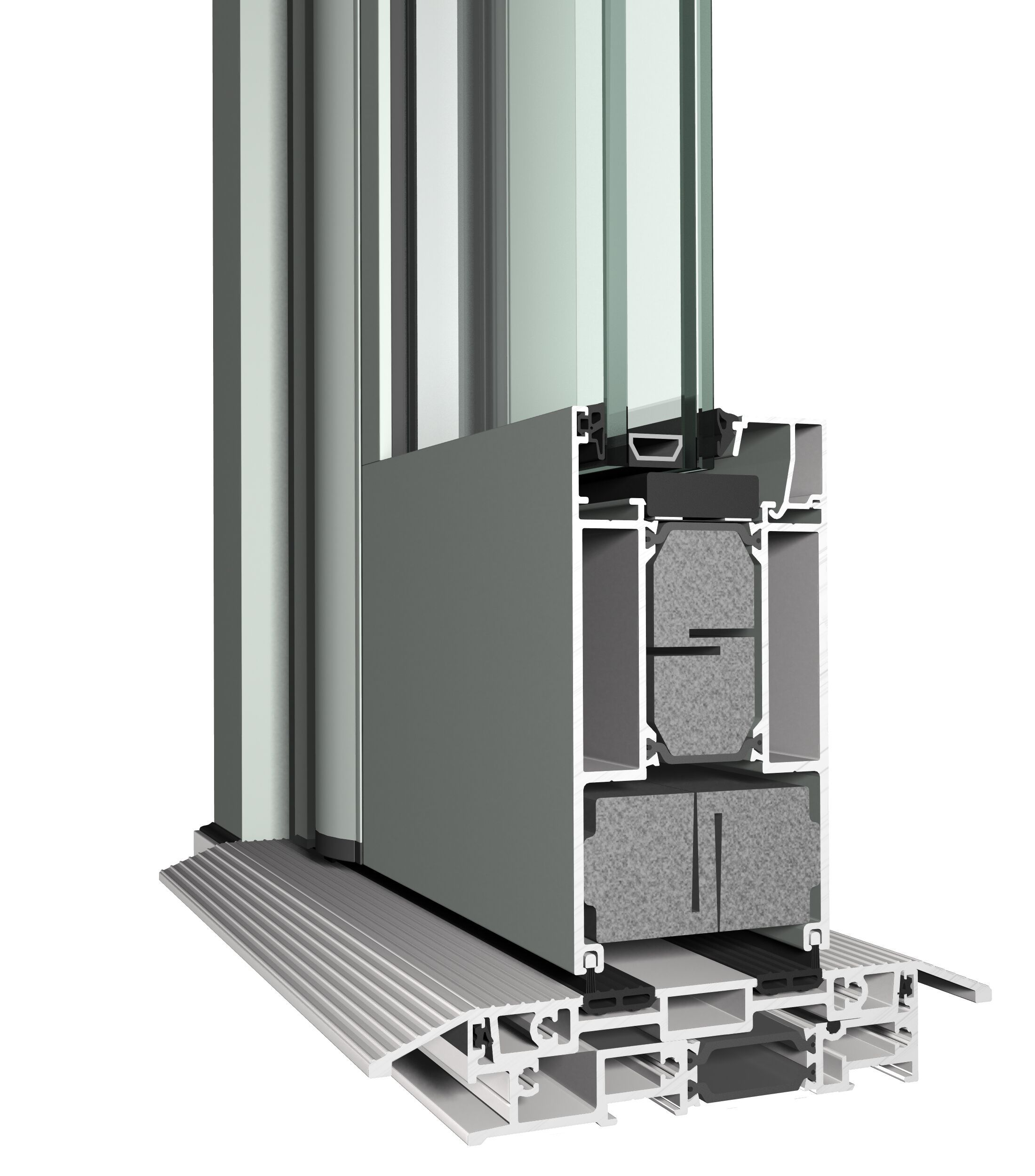 Система коммерческих дверей и витрин Reynaers Aluminium VISION 7 ARCH-00068647 - Вид №2