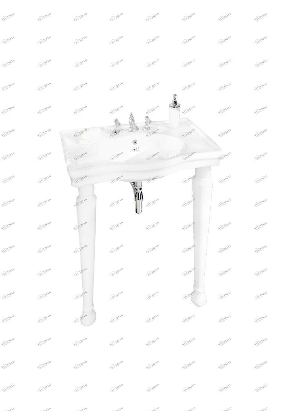 GH101825 Напольная раковина стоящая овальная Gentry Home Coventry